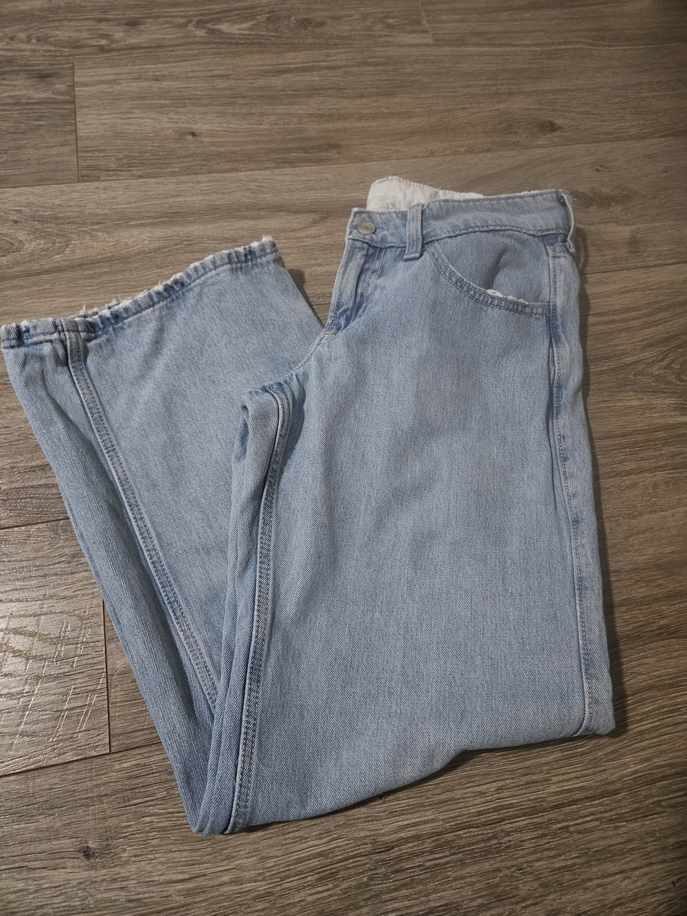Hollister Light Blue Wide Leg Baggy Jeans